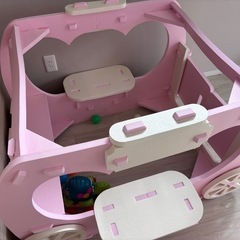 ニトリふわふわ子供馬車の画像