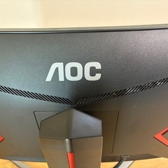 aoc湾曲ゲーミングモニター　24インチの画像