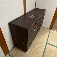 無料 訳あり キャスター付き、タンス、チェストの画像