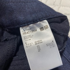ユニクロ　デニム　スキニー　Sサイズ　ヒートテックの画像