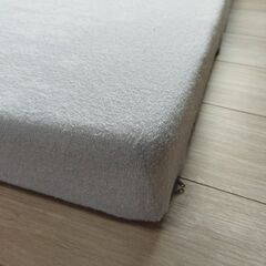 【お届けも可能です】シングル「純」高反発マットレス 3つ折りタイプ 厚み10cm 洗えるカバー 折りたたみ エコテックスの画像
