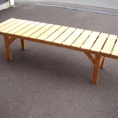 木製ベンチ　屋内使用　W1500の画像