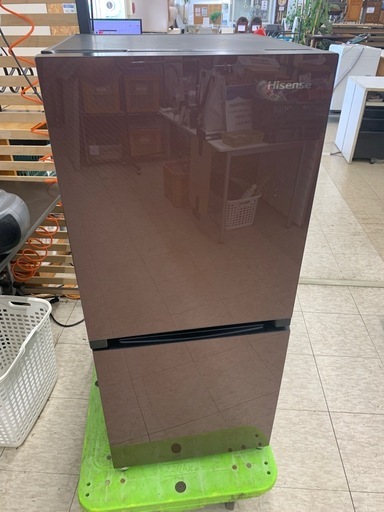 【ジモティー割引で最大15％OFF⭐️】2019年製 HR-G13A-BR Hisense 冷蔵庫 ブラウン