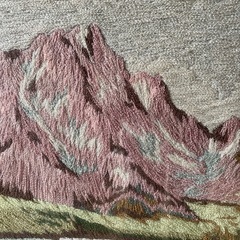 刺繍絵　文化刺繍の画像