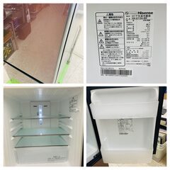 【ジモティー割引で最大15％OFF⭐️】2019年製 HR-G13A-BR Hisense 冷蔵庫 ブラウンの画像