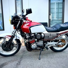 CBX400F 国内 赤白 再生キャブ サタケチタン メッキ　の画像