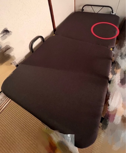 折りたたみベッドリクライニング付