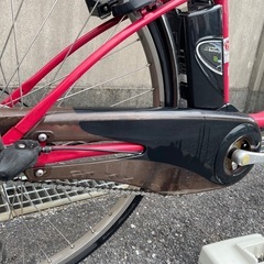 【しっかり整備済み】電動アシスト自転車パナソニックViVi赤色の画像