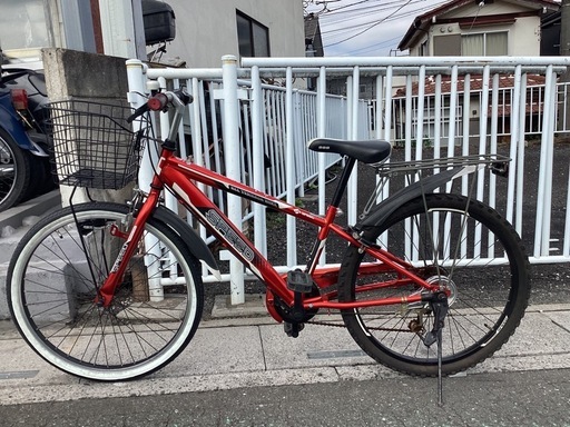 【中古自転車】　SPEED (赤) 外装6段　