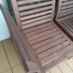 ガーデンチェア　2脚セット　IKEAの画像