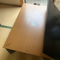 【ヒーターなし】ニトリ(NITORI)家具調コタツ 120cmの画像