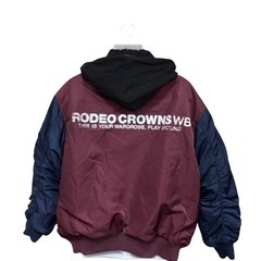 【RODEO CROWNS】リバーシブルブルゾン フーディ付き アメカジ オーバーサイズの画像