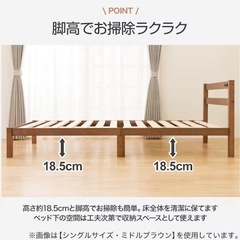 ニトリ シングルベッドフレーム
の画像