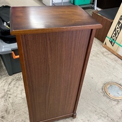 石2510-260 カリモク家具　レトロ電話台　キズ汚れ有り　の画像