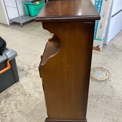 石2510-260 カリモク家具　レトロ電話台　キズ汚れ有り　の画像