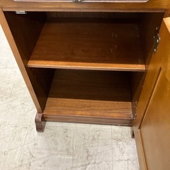 石2510-260 カリモク家具　レトロ電話台　キズ汚れ有り　の画像