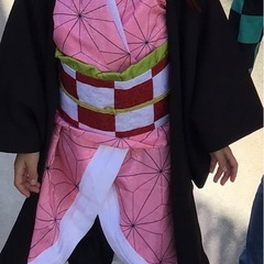 子ども用禰󠄀豆子衣装１１０ おまけ付き　の画像