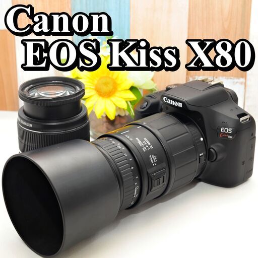 ✨運動会・紅葉撮影向け✨Canon Kiss X7 ダブルレンズ✨スマホ転送OK