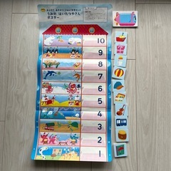 こどもちゃれんじ　お風呂用知育ポスターの画像