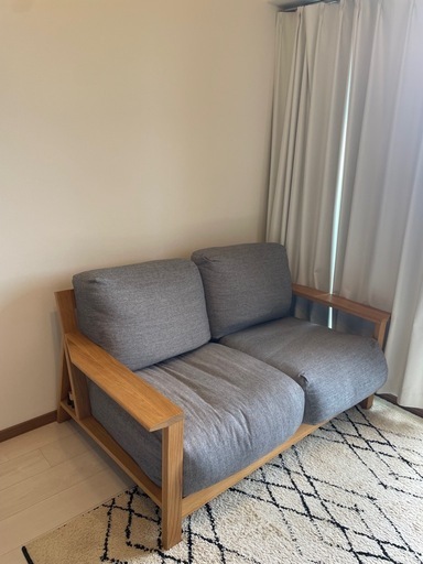 最終値下げ　無印良品ソファ　フェザーポケットコイル　2人がけ