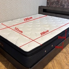ダブルベット　マット&フレームセットの画像