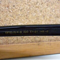 ☆TOM FORD メガネフレーム TF6016-K-B 020 50□21 145 眼鏡 トムフォード ケース付き めがね イタリア製 CEマーク UKCA フルリム 札幌市 豊平区 平岸の画像