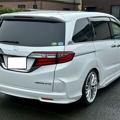 オデッセイ　アブソルート・EXホンダセンシング　純正ナビ　フルエアロ　車高調　20インチ社外AWの画像
