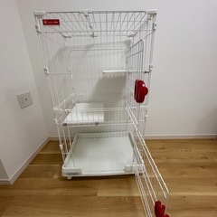 お話し中ペット用ケージの画像