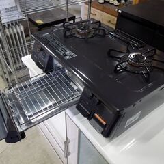 パロマ LPガステーブル 2022年製 幅59cm 水無し片面焼き ガスコンロ 左強火 PA-S45B-L 札幌市東区 新道東店の画像