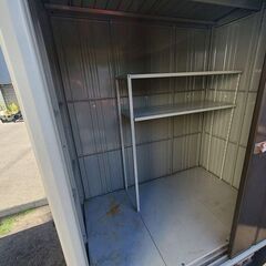 中古 TAKUBO タクボ Mr.ストックマン・ダンディ 物置 S1812 棚板 解体済み 幅約183×奥行121×高さ210 (cm) 物置き 札幌 新川の画像