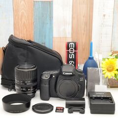 【全国送料無料】 Canon EOS Kiss 60D✨ ショット数わずか!! カメラバッグ付き✨ スマホ転送OK 近くも遠くも撮れる万能レンズ付き ハイアマチュア機 レンズセット ズームセット✨ 届いたらすぐに使えます✨ キヤノン キャノンの画像
