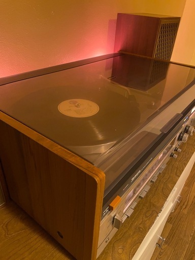 Technics SC-170 動作品　レコード、カセットベルト交換済み　レコード針使用頻度低いテクニクス。本体のみスピーカー無し。