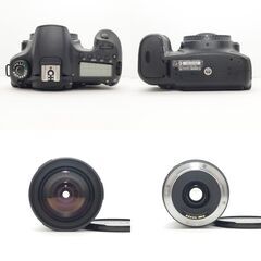 【全国送料無料】 Canon EOS Kiss 60D✨ ショット数わずか!! カメラバッグ付き✨ スマホ転送OK 近くも遠くも撮れる万能レンズ付き ハイアマチュア機 レンズセット ズームセット✨ 届いたらすぐに使えます✨ キヤノン キャノンの画像