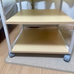 プリンター台【ライトブラウン】52cm×52cmの画像