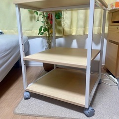 プリンター台【ライトブラウン】52cm×52cmの画像