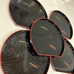 銘々盆　5枚セットの画像
