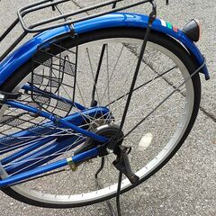自転車　26インチ　ママチャリ　ブルーの画像