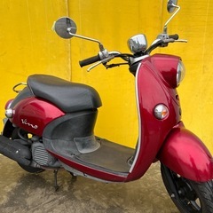 セル1発始動‼️高性能なFiモデル⭐️ビーノ ヤマハ⭐️前後タイヤバリ山‼️大人気モデル‼️原付　スクーター　50ccの画像