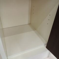 リユースのサカイ栃木店★ジモティ割あり★ NITORI デスク ホワイト×ブラウン W100×D50×H83 クリーニング済み TC11075の画像