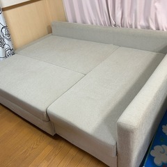 　値下げしました　IKEAソファベッドの画像