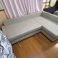 　値下げしました　IKEAソファベッドの画像