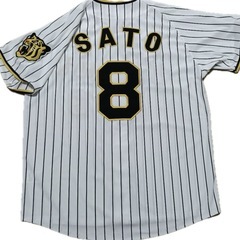 美品未着用、阪神タイガース　ユニフォーム　佐藤輝明　Lサイズの画像