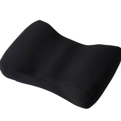 【美品】低反発腰当てクッション ブラック ニトリの画像