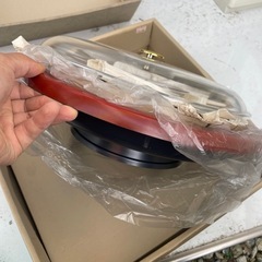 花柄陶器食器 扇皿5枚 丸皿1枚回転式お盆付蓋付の画像