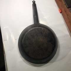 中尾アルミ　鉄製フライパン　28センチ　キャンプ等にの画像