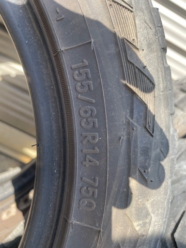 早い者勝ち！上げトラ上げバンなどにトーヨータイヤ　155/65R14エブリー　ハイゼット、キャリー等に！
