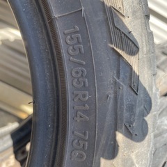 早い者勝ち！上げトラ上げバンなどにトーヨータイヤ　155/65R14エブリー　ハイゼット、キャリー等に！の画像