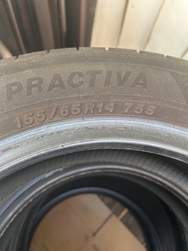 155/65/R14 4本バリ山