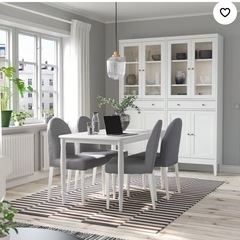 【美品】IKEA　DANDERYD ダンデリード ダイニングテーブル, ホワイト, 130x80 cmの画像