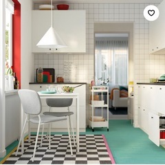 お取引き中【美品】IKEA　VIHALS ヴィーハルス テーブル, ホワイト/ホワイト, 74x74 cmの画像